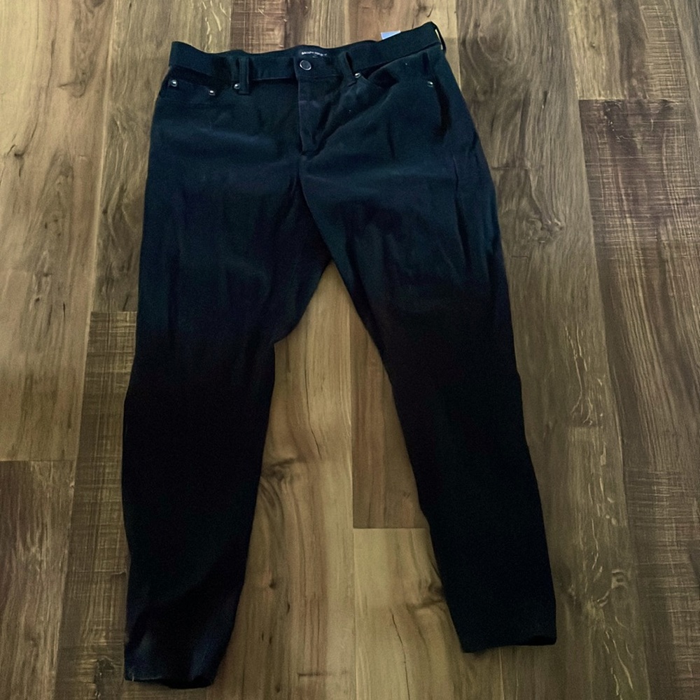 Black suede pants from banana republic size 12 petite skinny jeans